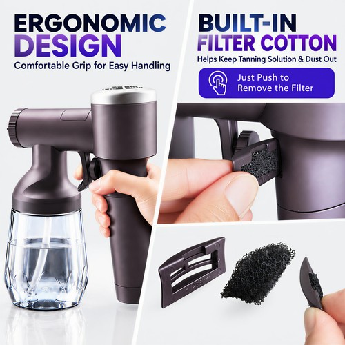 Cordless self tanner - cordless, machine