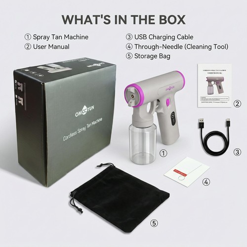 Mini self tanning spray gun - self,
